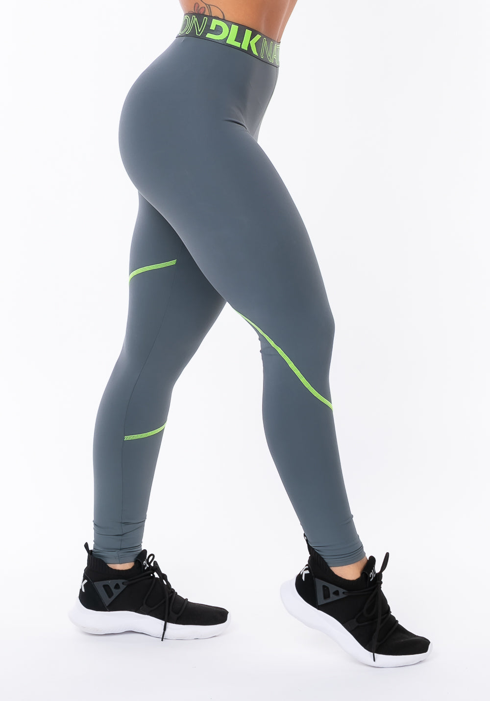 Calça Legging Nation Elástico Personalizado Grafite Dlk