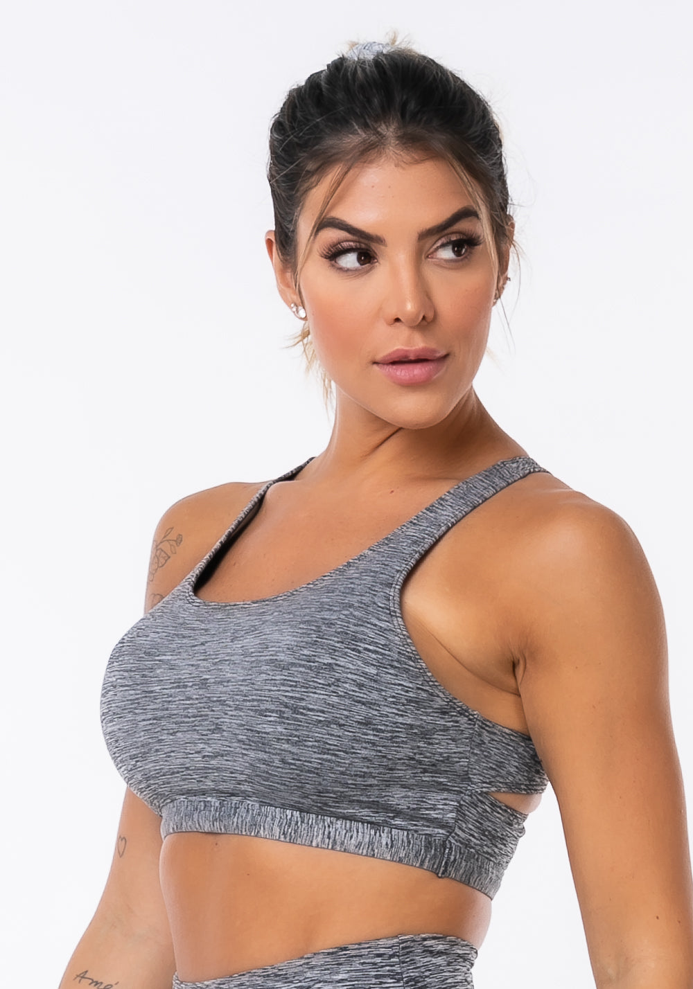 Top Sem Bojo Nation Costas Cruzada Preto Dlk