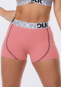 Short Nation Com Elástico Na Cintura Rosa Dlk