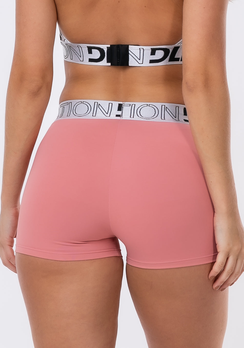 Short Nation Com Elástico Na Cintura Rosa Dlk