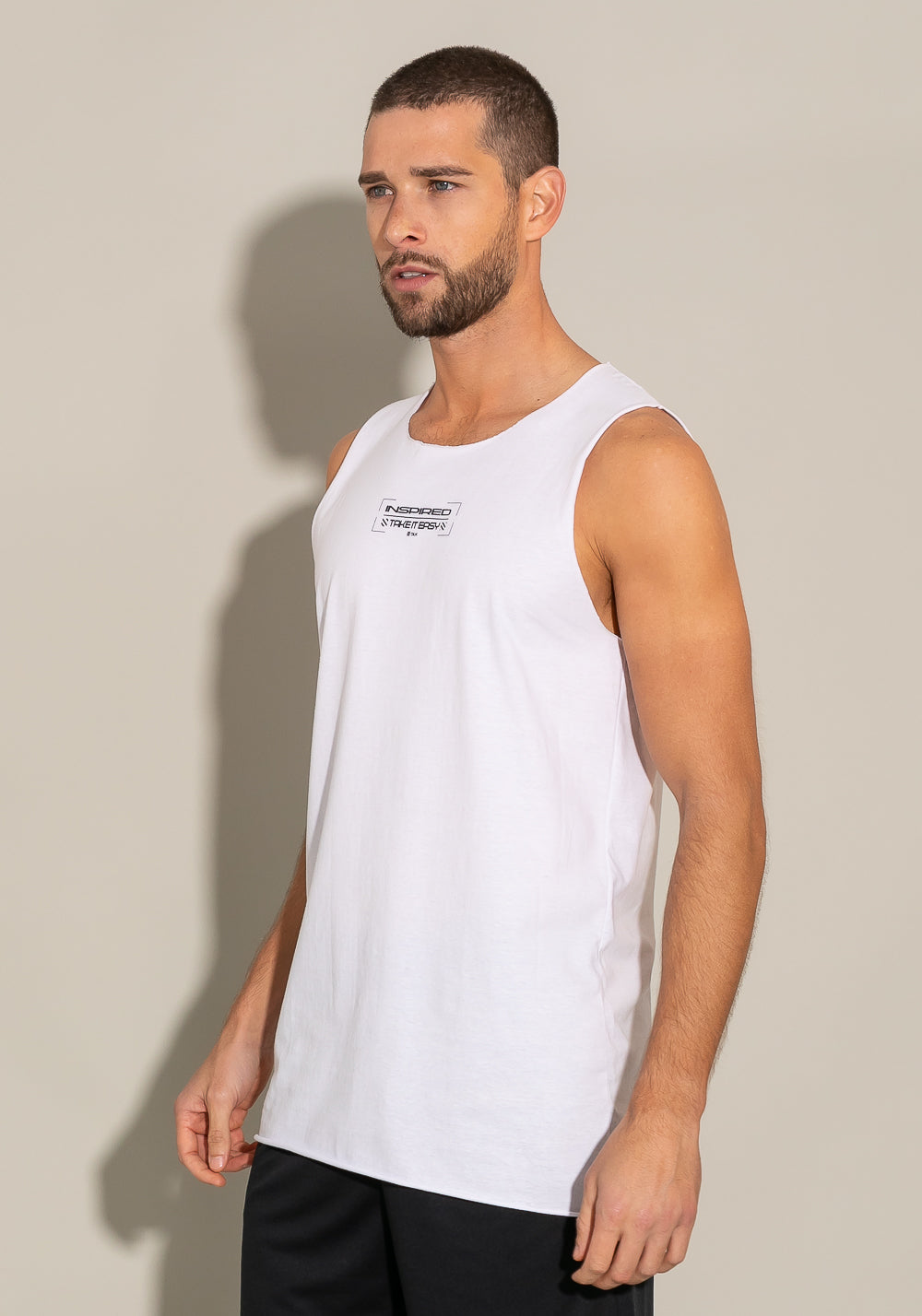 Regata Cavada For Men Take It Easy Branco Dlk