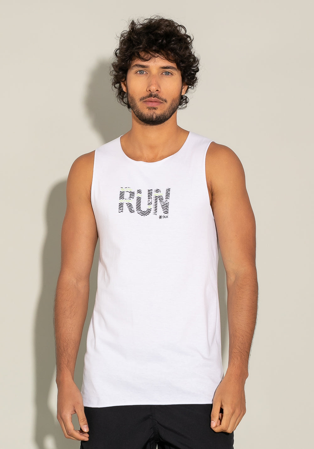 Regata Cavada For Men Run Branco Dlk