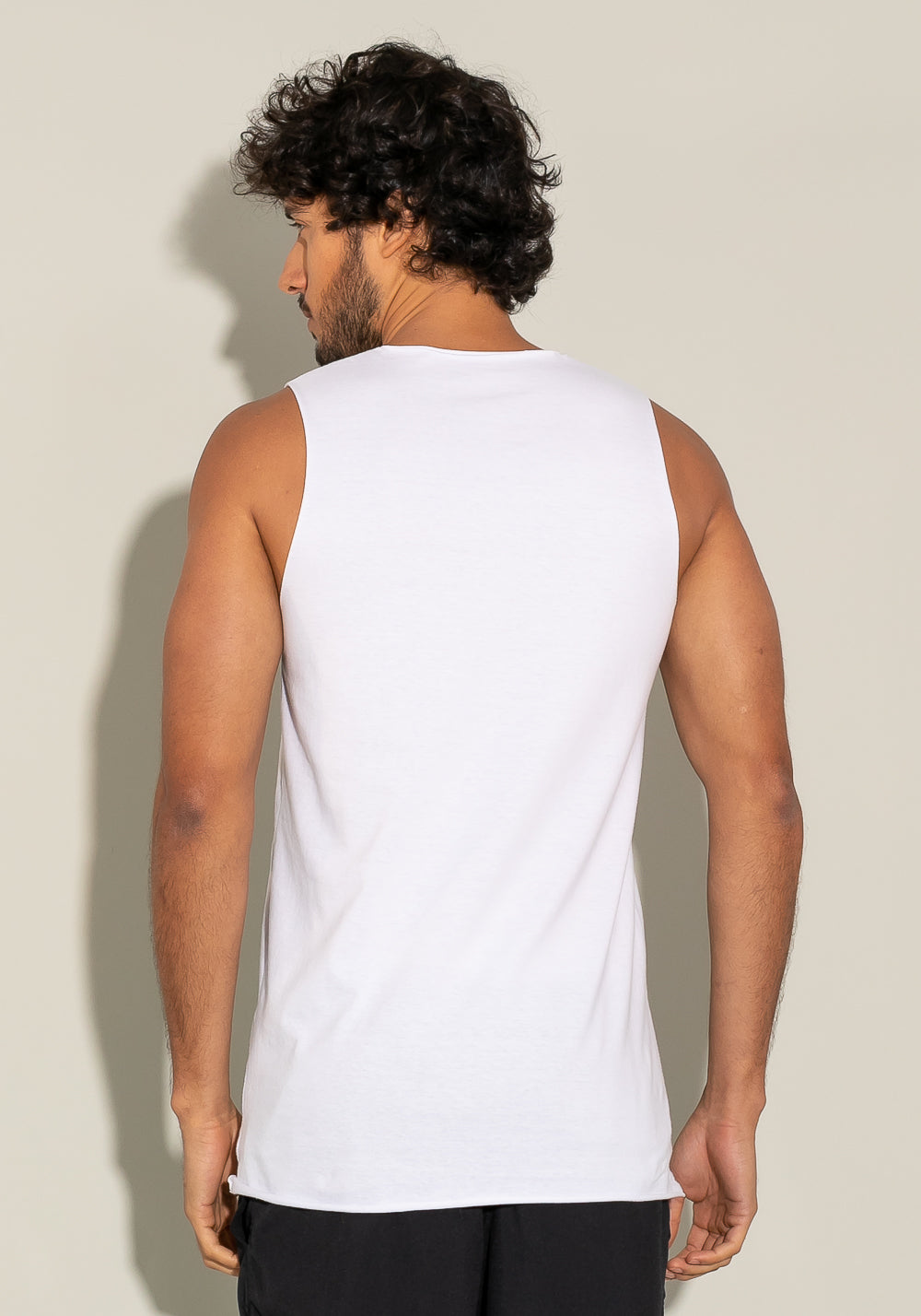 Regata Cavada For Men Run Branco Dlk