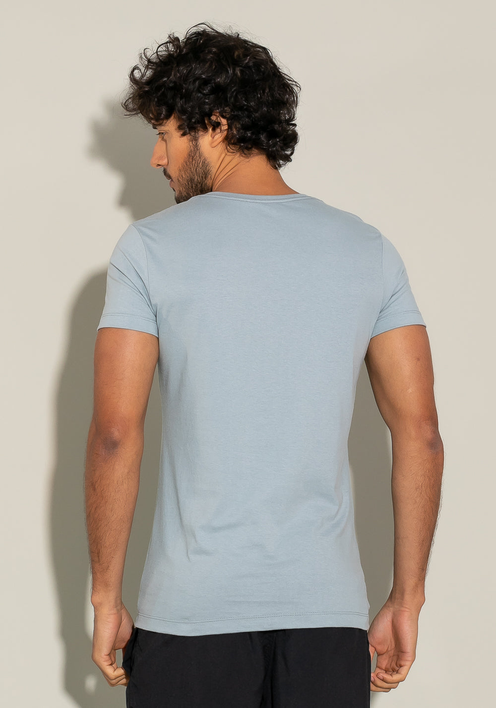 Camiseta Manga Curta For Men Slim Unbreakable Azul Acinzentado Dlk