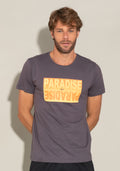 Camiseta Manga Curta For Men Slim Verde Escuro Com Silk Paradise Dlk