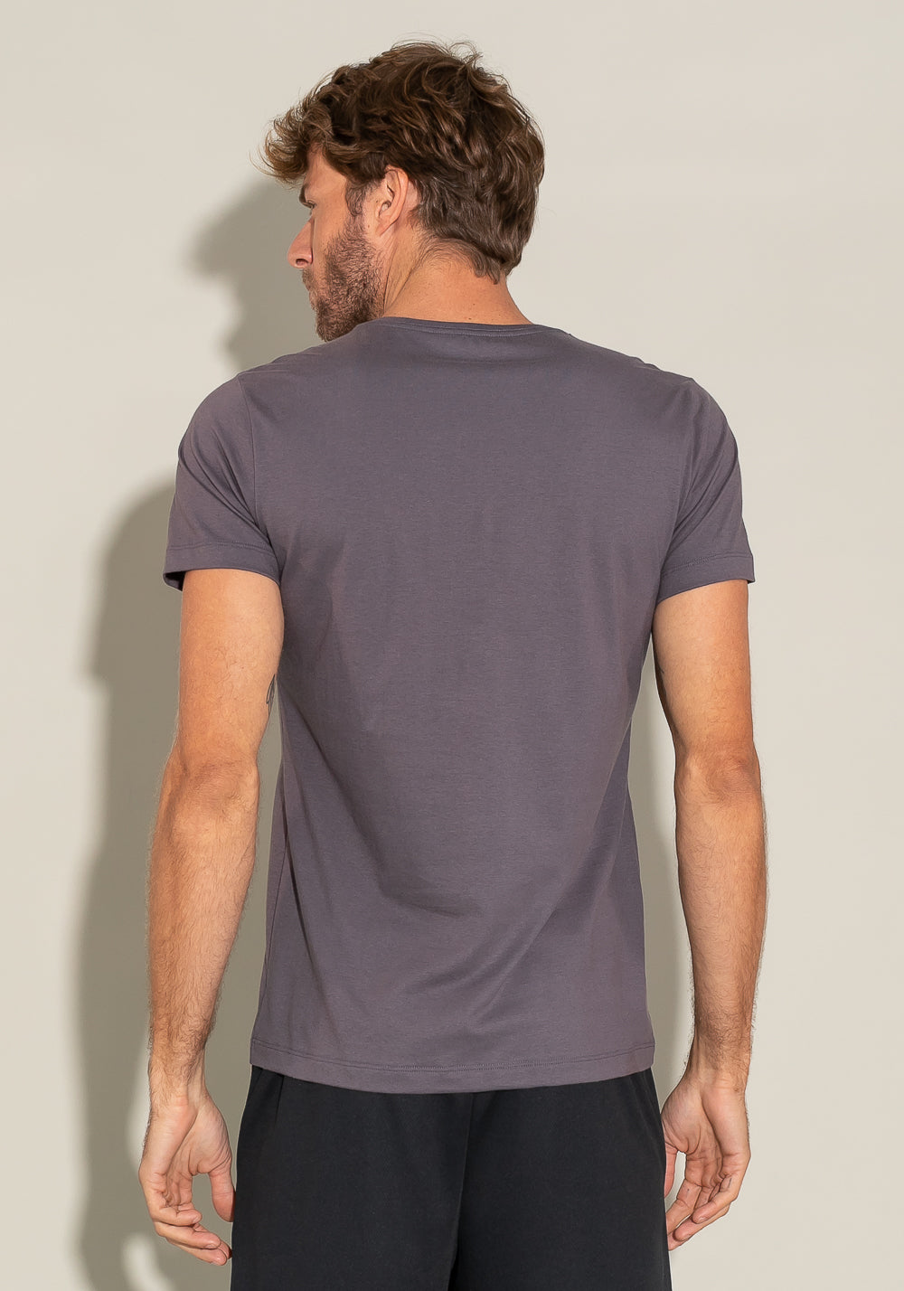 Camiseta Manga Curta For Men Slim Verde Escuro Com Silk Paradise Dlk