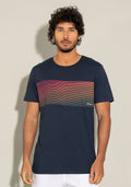 Camiseta Manga Curta For Men Wave Azul Marinho Dlk
