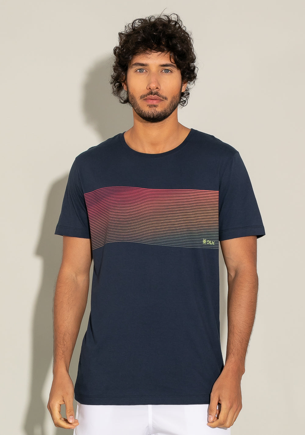 Camiseta Manga Curta For Men Wave Azul Marinho Dlk