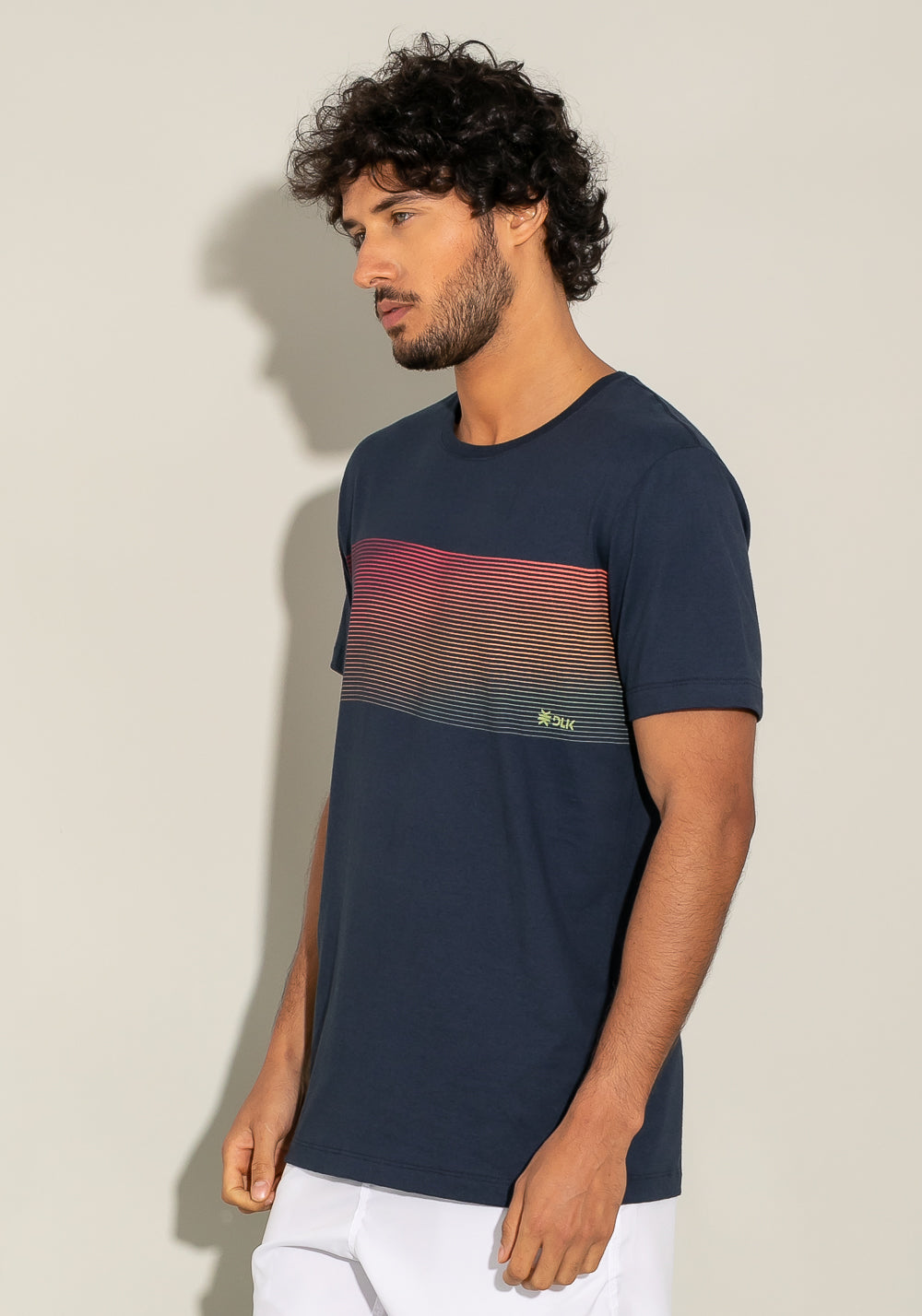 Camiseta Manga Curta For Men Wave Azul Marinho Dlk