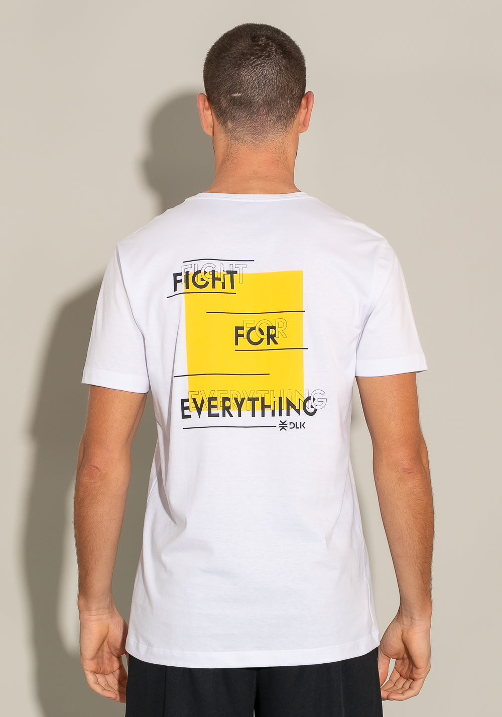 Camiseta Manga Curta For Men Fight For Everything Branca Dlk