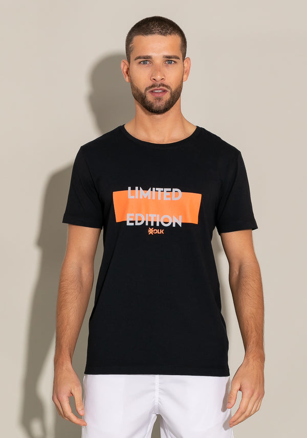 Camiseta Manga Curta For Men Motivation Preta Dlk
