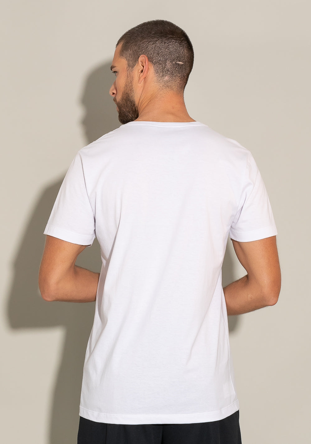 Camiseta Manga Curta For Men Wave Branco Dlk