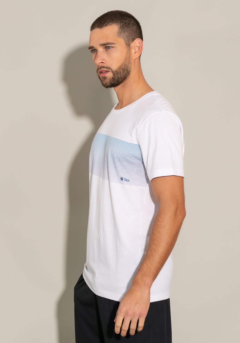 Camiseta Manga Curta For Men Wave Branco Dlk