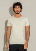 Camiseta Manga Curta For Men Slim Follow Areia Dlk