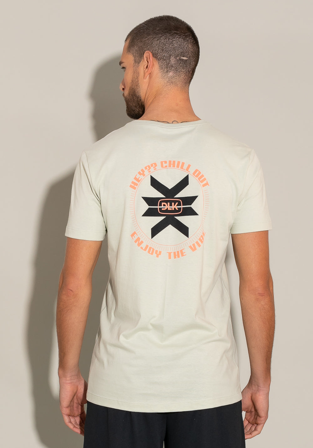 Camiseta Manga Curta For Men Enjoy The Vibe Areia Dlk