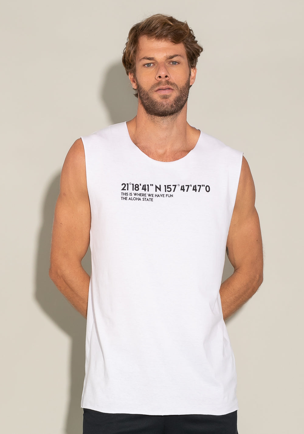 Regata Cavada A Fio For Men Hawaii Branco Dlk