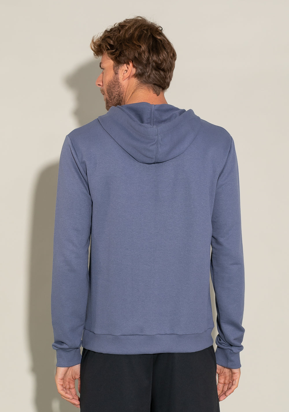 Casaco Com Capuz For Men Azul Marinho Com Silk Preto Dlk