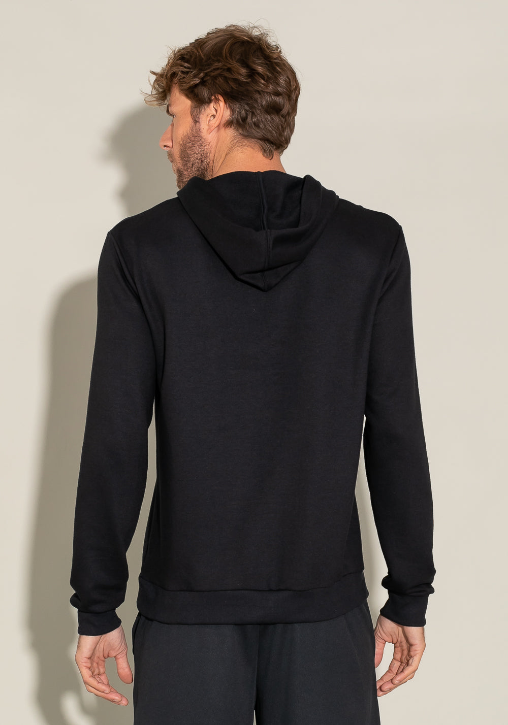Casaco Com Capuz For Men Preto Com Silk Cinza Dlk