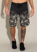 Bermuda For Men Fechamento Em Velcro Camuflado Fumê Dlk