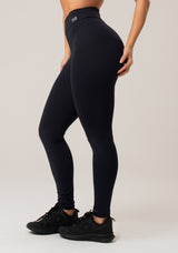 Calça Legging Nation Com Recorte Levanta Bumbum Preto Dlk