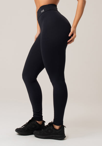 Calça Legging Nation Com Recorte Levanta Bumbum Preto Dlk