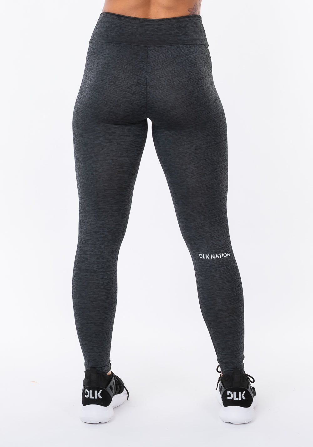 Calça Legging Com Silk Na Perna Nation Grafite Dlk