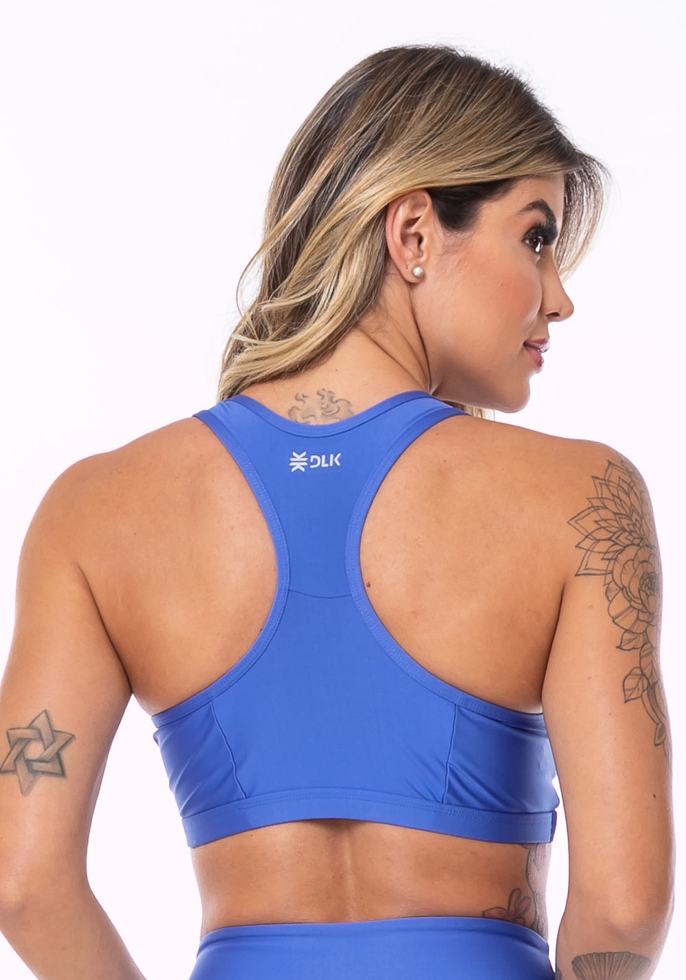 Top Equilibrium Azul com Bojo Modelo Nadador Dlk