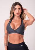 Top Equilibrium Cinza com Bojo Modelo Nadador Dlk