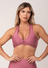 Top Equilibrium Rosa com Bojo Modelo Nadador Dlk