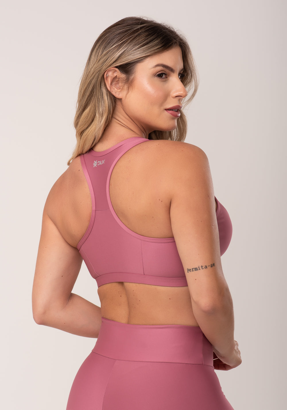 Top Equilibrium Rosa com Bojo Modelo Nadador Dlk