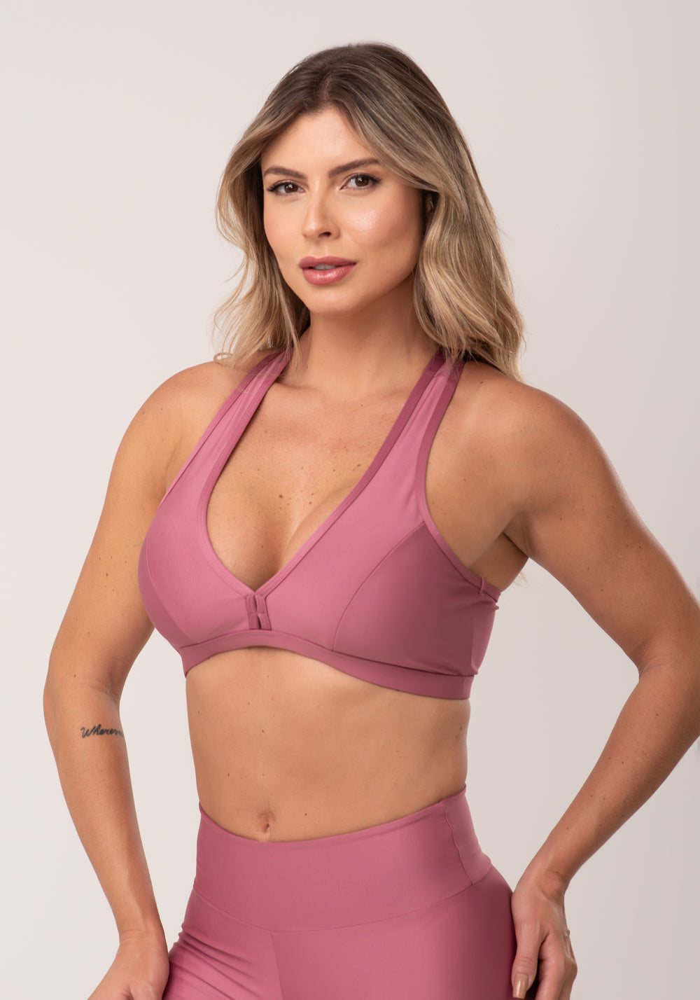 Top Equilibrium Rosa com Bojo Modelo Nadador Dlk