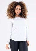 Blusa Proteção Uv Branca Equilibrium Manga Longa Dlk