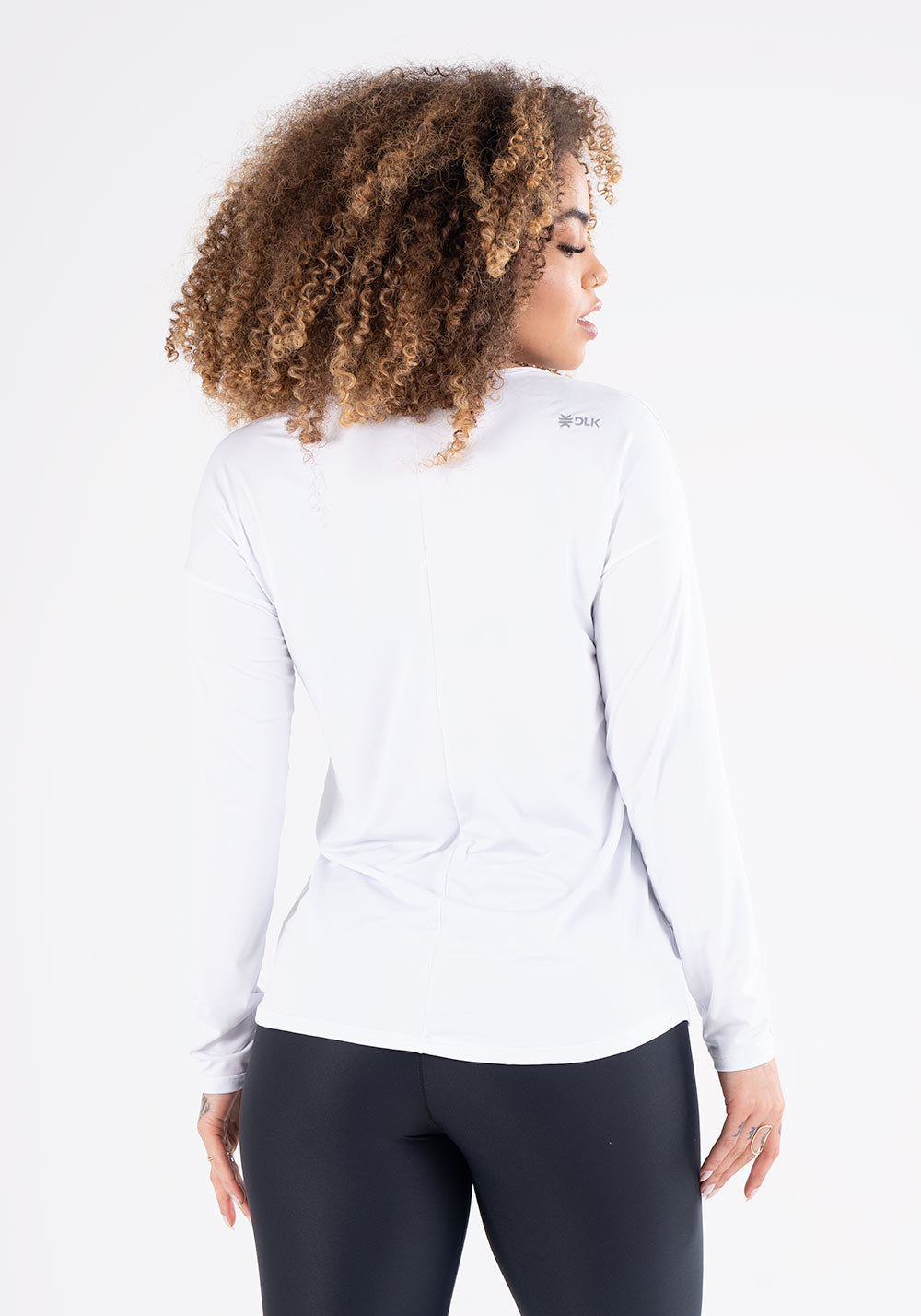 Blusa Proteção Uv Branca Equilibrium Manga Longa Dlk