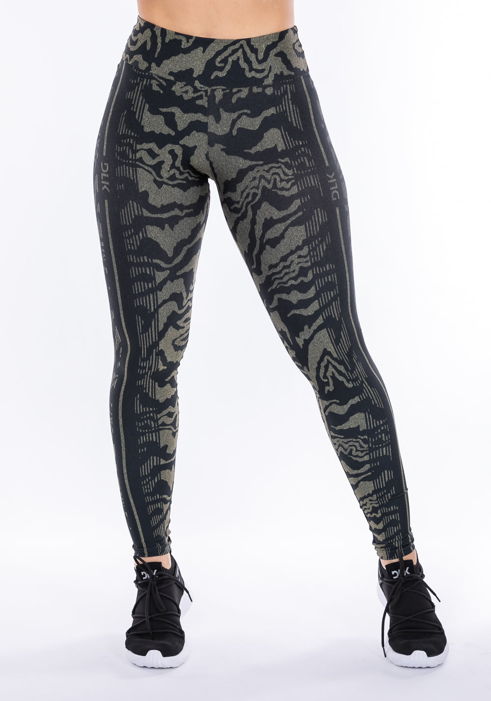 Calça Legging Sublimada Printed New Skin Amarelo