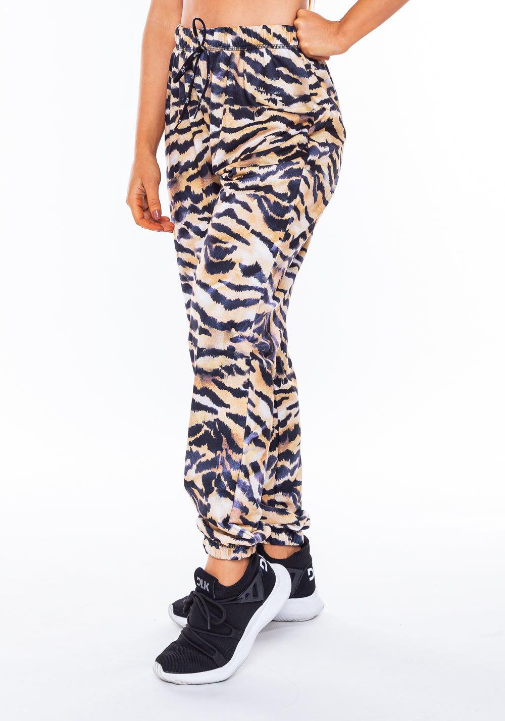 Calça Moletinho Jogging New Way Estampado Tigrado Dlk