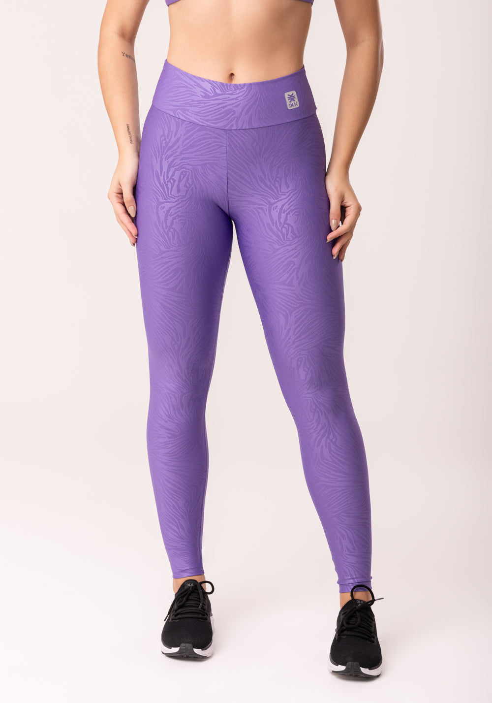 Calça Legging Shine Lilás Texturizada Dlk