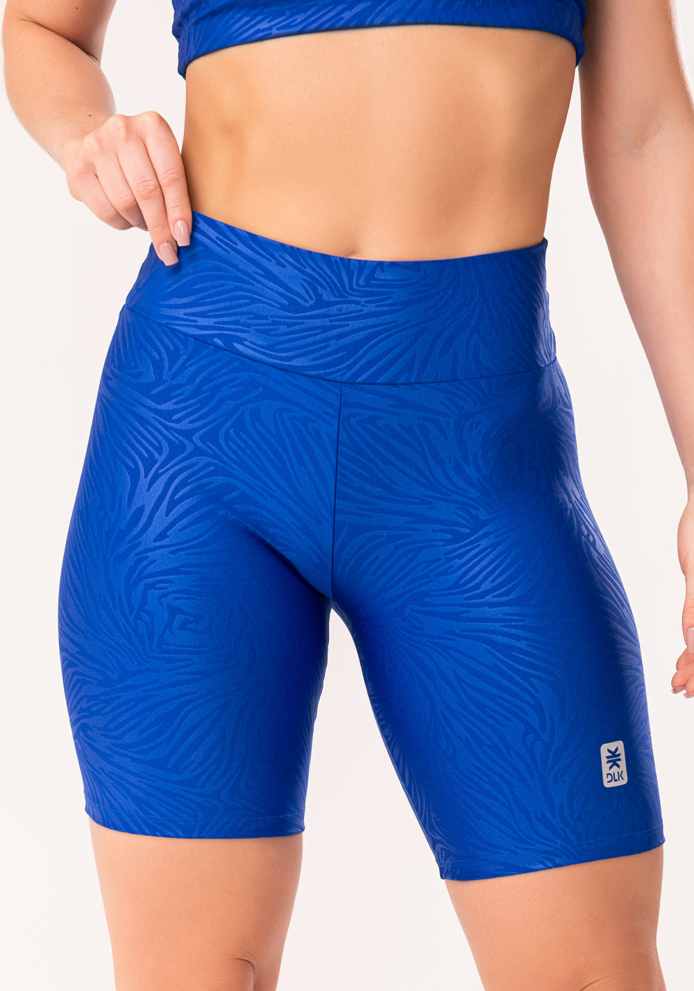 Bermuda Shine Azul Texturizada Dlk
