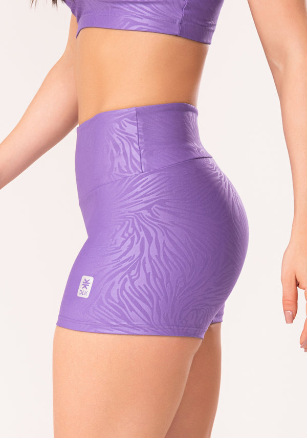 Short Shine Lilás Texturizado Dlk