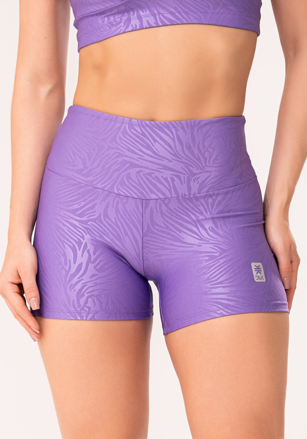Short Shine Lilás Texturizado Dlk