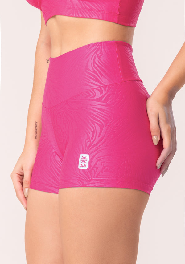 Short Shine Rosa Texturizado Dlk