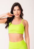 Top Com Bojo Shine Amarelo Texturizado Dlk