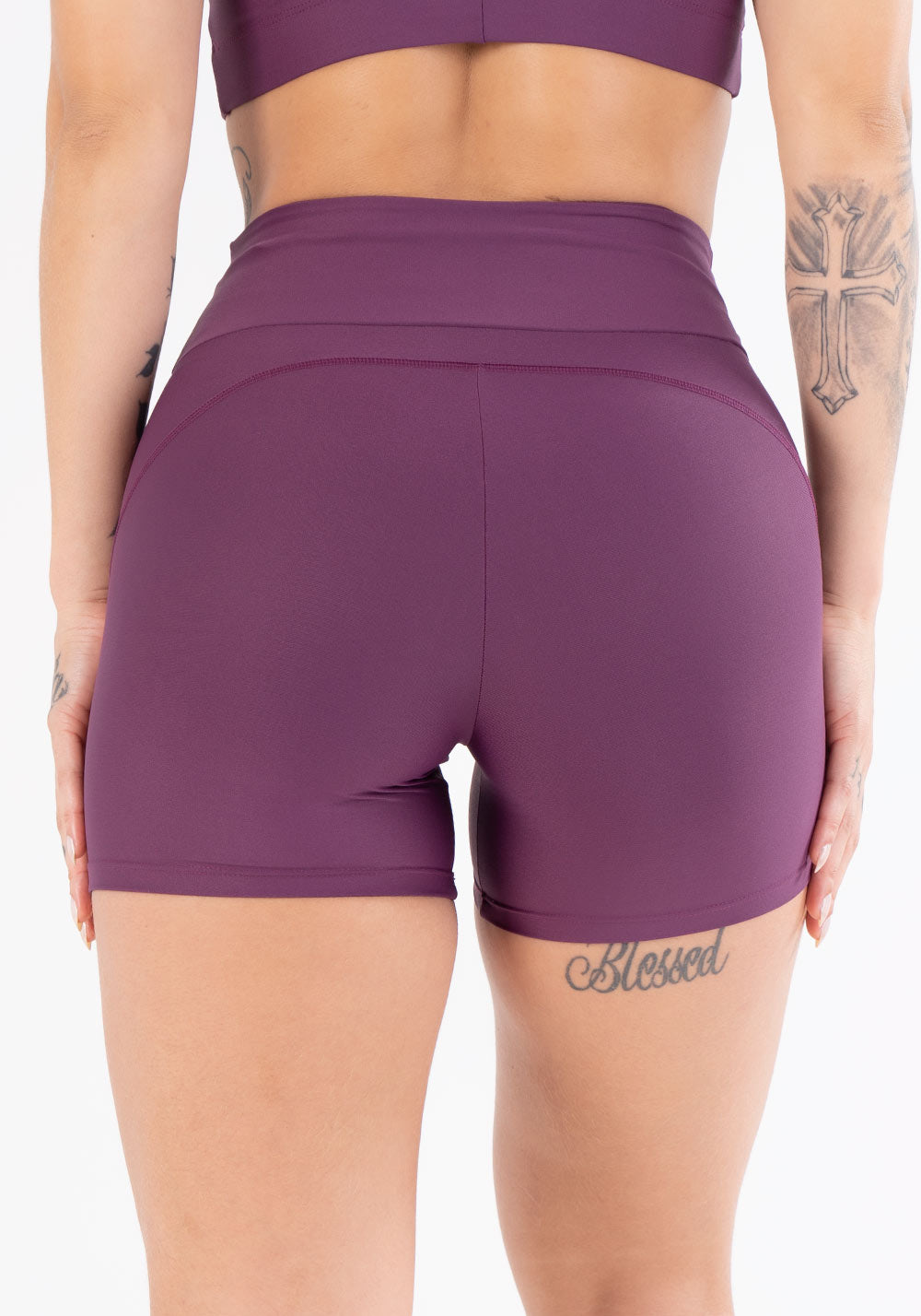 Short Fitness Vinho Com Cadarço Básico Dlk