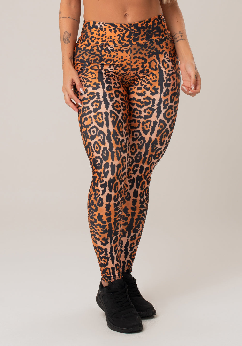 Calça Legging Printed Estampada Onça Localizada Dlk