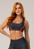 Top Fitness Feminino New Printed Estampado Mix Geo Dlk