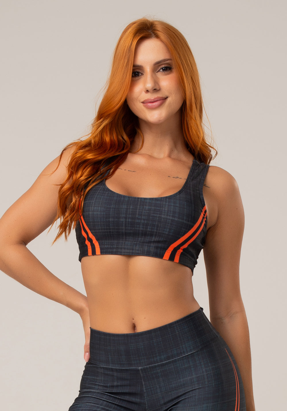 Top Fitness Feminino New Printed Estampado Mix Geo Dlk