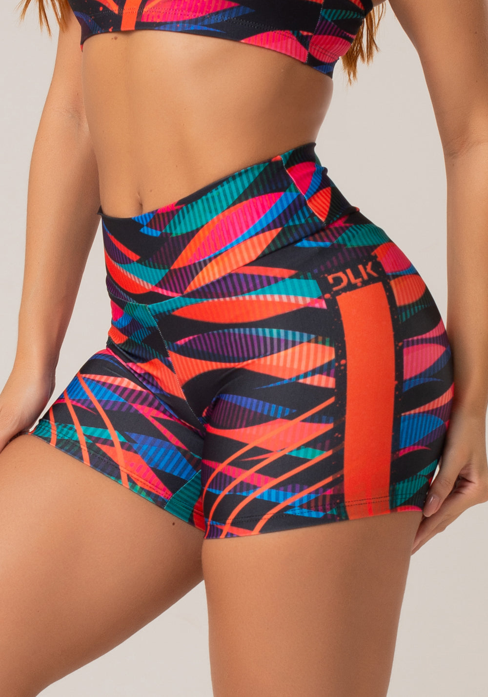 Short Fitness Feminino New Printed Estampado Dopamina Dlk
