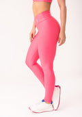 Calça Legging Shine Rosa Texturizada Ondas Dlk