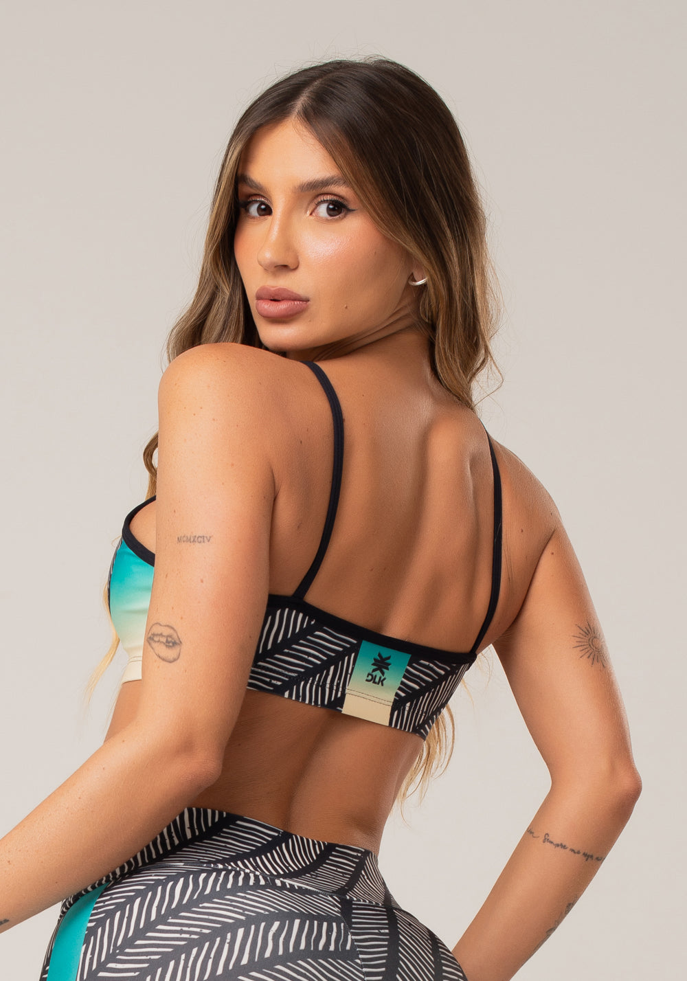 Top Com Bojo Printed Estampado Rede Dlk