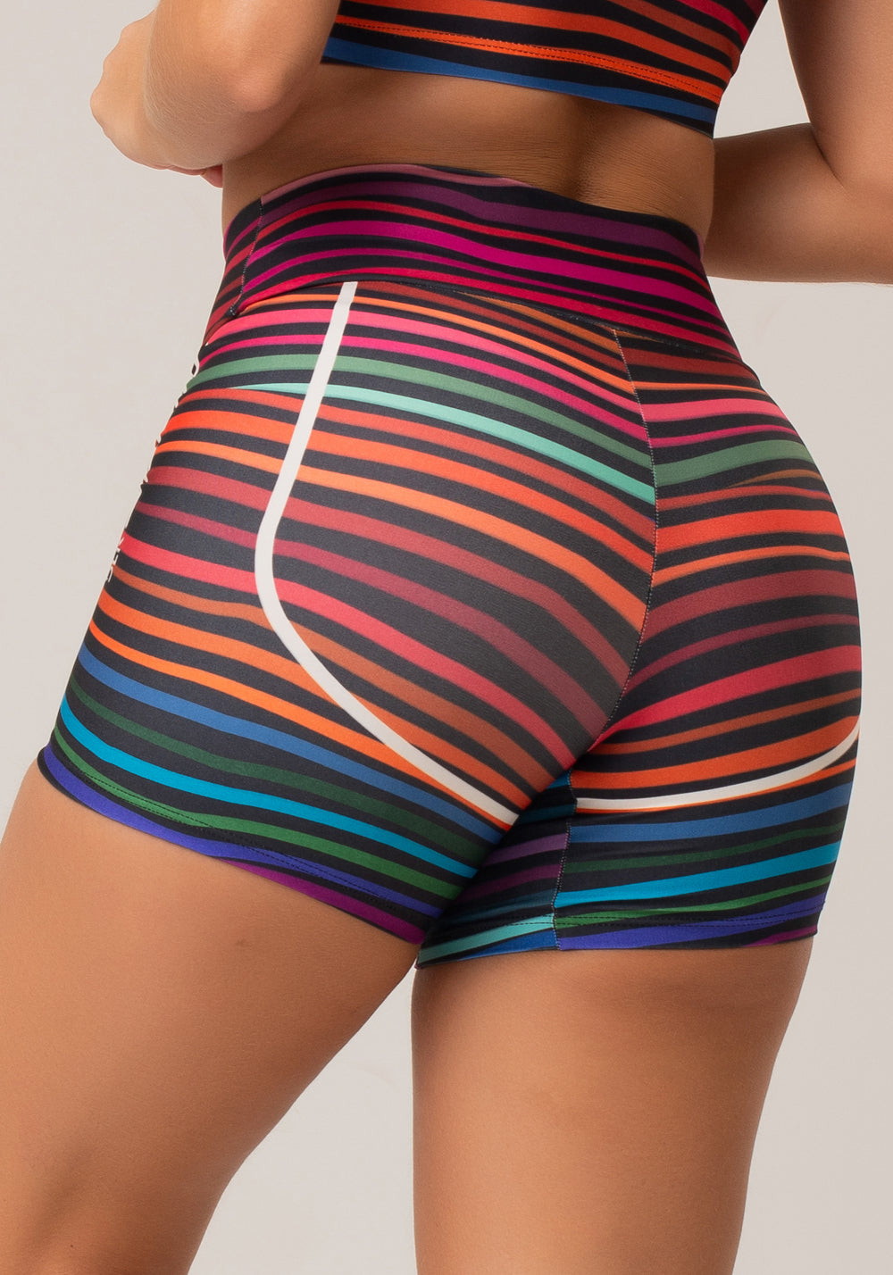 Short Fitness Feminino New Printed Estampado Rabiscado Dlk