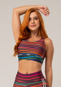 Top Printed Estampado Rabiscado Modelo Nadador Dlk